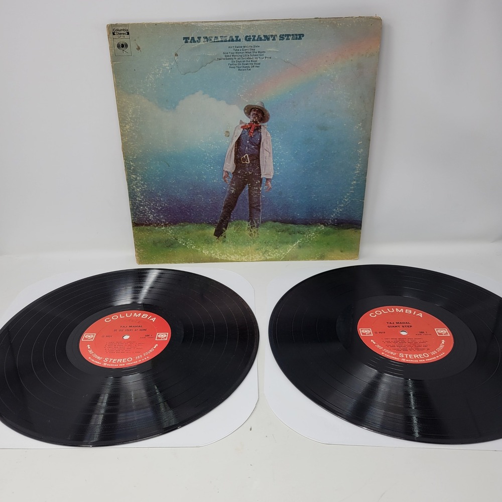 Taj Mahal Giant Step & De Ole Folks At‎ Home Vinyl Record Double Album Columbia